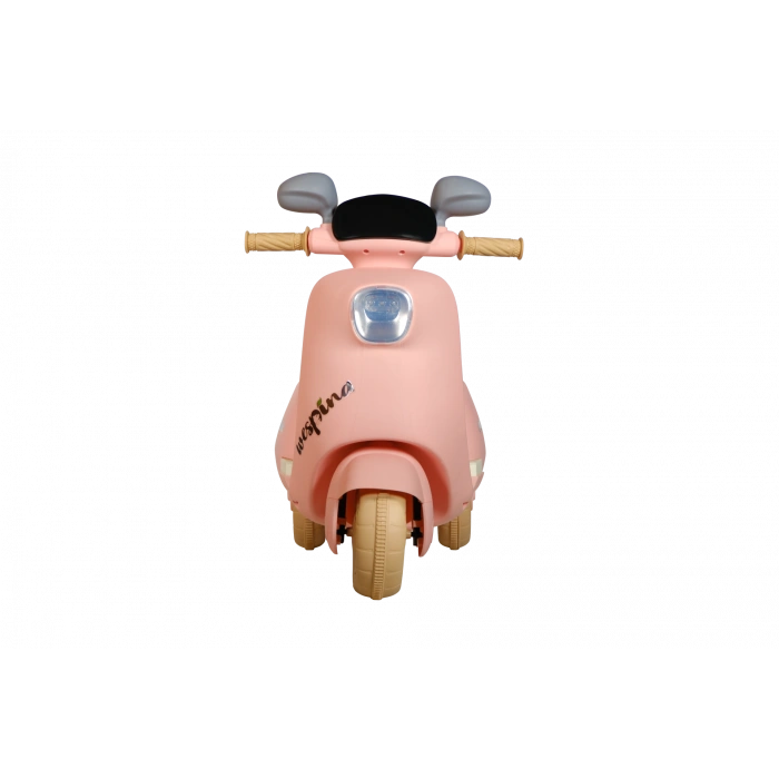 Wespina Uzaktan Kumandalı 3 Tekerli Akülü Motor Pembe - Akülü Çocuk Motor Müzik Çalarlı Uzaktan Kumandalı Motor