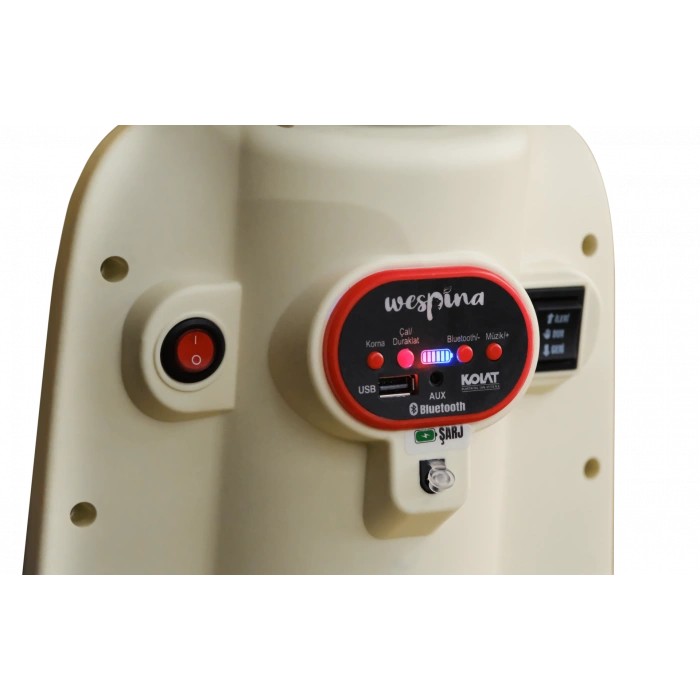 Wespina Uzaktan Kumandalı 3 Tekerli Akülü Motor Yeşil - Akülü Çocuk Motor Müzik Çalarlı Uzaktan Kumandalı Motor