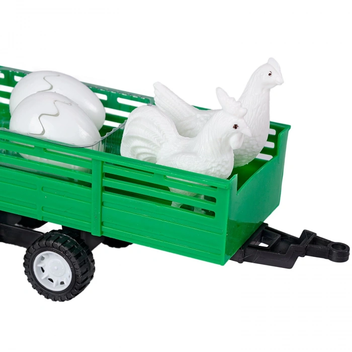 Yumurtalı Traktör Seti - Motor Oyuncakları - Çiftlik Seti - Traktör Oyuncakları - Çiflik Oyuncakları - Tavuk