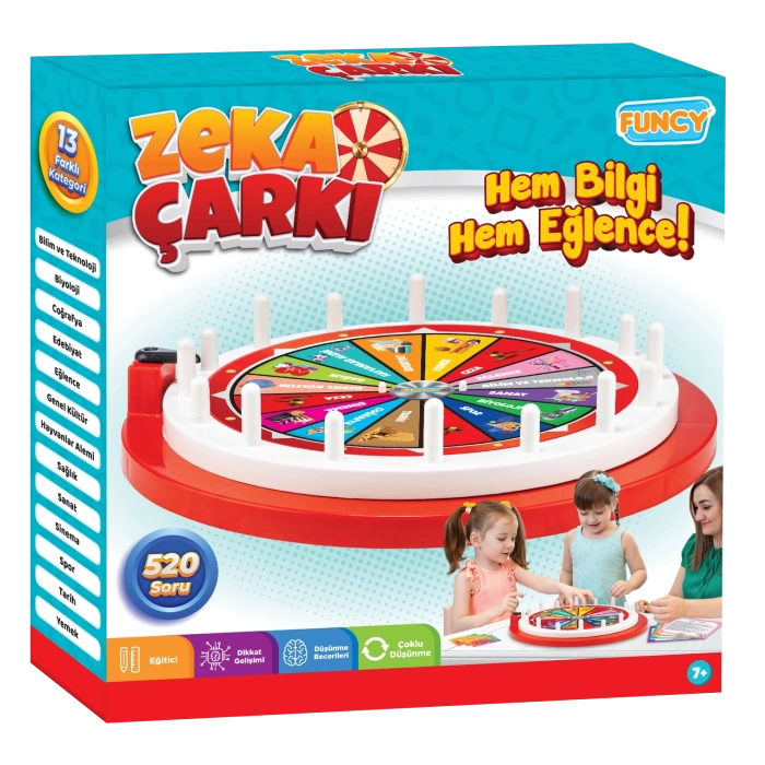 Zeka Çarkı Bigi Yarışması - Eğitici Bilgi Yarışması - Çarkıfelek Oyunu - Zeka Çarkı Dikkat Oyunu - Akıl Oyunu Zeka Oyunu