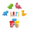 3D Dinozorlar Oyun Hamur Seti 168 Gr. - Oyun Hamuru Seti - Hamur Setleri - Hamur Kalıpları - Doğal Oyun Hamuru