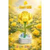 Mikro Blok Sarı Gül Çiçek Lego - Lego Setleri Mini Lego - Çiçek Lego - Blossom Çiçek Lego