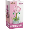 Mikro Blok Pembe Gül Çiçek Lego - Lego Setleri Mini Lego - Çiçek Lego - Blossom Çiçek Lego