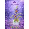Mikro Blok Kristal Lotus Orkide Çiçek Lego - Lego Setleri Mini Lego - Çiçek Lego - Blossom Çiçek Lego