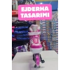 Slikon Tekerli Pembe Paten 31-34 Numara - Silikon Tekerli Paten Alıştırma Pateni - Silikon Tekerlekli