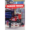 Slikon Tekerli Kırmızı Paten 39-42 Numara - Silikon Tekerli Paten Alıştırma Pateni - Silikon Tekerlekli