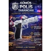 Mantar Patlatan Metal Çelik Polis Tabancası - Metal Polis Silahı Çelik Mantar Silahı