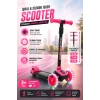 Cool Wheels Pembe Twist Işıklı 3 Tekerlekli Scooter - Işıklı Scooter - CoolWheels Scooter - Çocuk Scooter - İttir Git