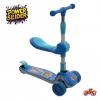 Power Slider Mavi Katlanabilir 3 Tekerlekli Oturaklı Scooter - Işıklı Scooter - Çocuk Scooter