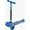 Power Slider Mavi Katlanabilir 3 Tekerlekli Scooter - Işıklı Scooter - Çocuk Scooter - Slikon Teker