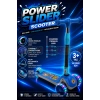 Power Slider Mavi Katlanabilir 3 Tekerlekli Scooter - Işıklı Scooter - Çocuk Scooter - Slikon Teker