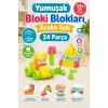 Yumuşak Bloki Blokları Araba Seti 24 Parça - Büyük Yumuşak Bloklar - Büyük Soft Lego Oyuncakları