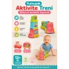 Yumuşak Aktivite Treni - Bebek Oyuncakları - Üst Üste Dizme Eğitici Oyuncak - Soft Lego Tren Oyuncakları