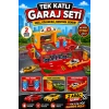 Tek Katlı Garaj Seti - Otopark Seti - Araba Seti - Araç Seti - Araba Oyunu - Tek Garaj
