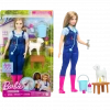 Barbie 65.Yıl Deluxe Kariyer Bebekleri - Çiflik Veteriner Seti HRG42 - Barbie Oyuncak Barbie Bebek Barbi Meslek
