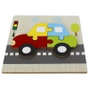 Ahşap Araba Puzzle - Bebekleri İçin Puzzle - Ahşap Yapboz Oyuncak - Oyuncak Yap-boz - 4 Parça Puzzle
