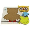 Ahşap Baykuş Puzzle - Bebekleri İçin Puzzle - Ahşap Yapboz Oyuncak - Oyuncak Yap-boz - 4 Parça Puzzle