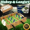 Ahşap Hokey ve Ahşap Langırt Seti - Ahşap Oyuncak - Futbol Oyuncakları - Top Oyuncak Langırt Setleri - Langırt Oyuncakları