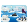 Ahşap Kutup Hayvanları Puzzle - Bebekleri İçin Puzzle - Ahşap Yapboz Oyuncak - Oyuncak Yap-boz - 24 Parça Puzzle