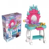 Frozen Şato Güzellik Masası - Güzellik Setleri - Kuaför Oyuncak Seti - Makyaj Seti - Karlar Ülkesi Güzellik