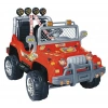 Çift Kişilik Mega Akülü Araba Kırmızı - 12 Volt İki Kişilik Akülü Araba Akülü JEEP - Mega Off Road Turbo Jeep