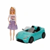 Cindy Doll Bebekli Arabası Turkuaz - Oyuncak Arabalı Bebek - Barbie Arabası - Bebekli Barbie Arabası - Oyuncak Araç