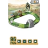 Dinozor Trucks 96 Parça Raylı Pist - Raylı Araç Oyuncak - Tren Oyuncak - Renkli Araç Yolu - Dino Trucks