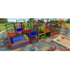 Double Oyun Havuzu ve Trambolin - Sünger Soft Play Top Havuzu Çocuk Oyun Alanı