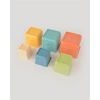 Eğitici Kare Renkli Kaplar - Üst Üste Dizme Oyunu - Kırılmaz Oyuncak - Kırılmaz Bebek Oyuncak - Kutu Dizme Oyunu