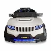 Fenomen Beyaz Uzaktan Kumandalı 4X4 12 Volt Çift Kişilik Akülü Araba - RC Jeep 4x4 Akülü Araba