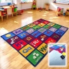 Harfler Çocuk Halısı 120x180 cm. - Harfler Anaokulu Halısı - Harfler Kreş Halısı - Harfler Oyun Halısı