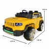 İznik Sarı Uzaktan Kumandalı 4X2 12 Volt Akülü Araba - RC Jeep Akülü Araba