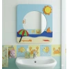 Yaz Mevsimi Lavabo Aynası - Anaokulu Lavabo Aynası - Ahşap Ayna - Okul İçin Ayna