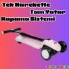 Lupa Katlanabilir Işıklı 3 Tekerlekli Pembe Scooter - Işıklı Scooter - Slikon Teker Scooter - Çocuk Scooter - İttir Git