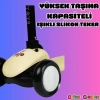 Lupa Katlanabilir Işıklı 3 Tekerlekli Sarı Scooter - Işıklı Scooter - Slikon Teker Scooter - Çocuk Scooter - İttir Git