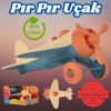 Lüx Bej Pırpır Uçak - Plastik Uçak - Kırılmaz Oyuncak - Kırılmaz Uçak - Uçak Oyuncaklar - Uçak Setleri