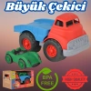 Lüx Kırmızı Büyük Çekici Kamyon - Plastik Çekici - Kırılmaz Oyuncak - Kırılmaz Çekici - Çekici Oyuncakları - Çekici Setleri
