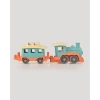 Lüx Somon Sevimli Tren Tren Seti - Plastik Tren - Kırılmaz Oyuncak - Kırılmaz Tren - Tren Oyuncakları - Tren Setleri