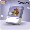 Mikro Blok Balkabağı Arabası 839 Parça - Lego Setleri - Loz Mini Lego - Araba Lego - Loz Lego - Mikro Bloklar