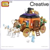 Mikro Blok Balkabağı Arabası 839 Parça - Lego Setleri - Loz Mini Lego - Araba Lego - Loz Lego - Mikro Bloklar