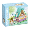 Mikro Blok Calico Cat Comic House Kedi Çizgi Roman Dükkanı 324 Parça - Lego Setleri - Keeppley Mini Lego - Keeppley Lego - Mikro Bloklar