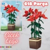Mikro Blok Çiçek Orman Gülü 618 Parça - Lego Setleri - MEGA Lego - Çiçek Lego - MEGA Çiçek Lego - Mikro Bloklar