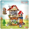 Mikro Blok Kırmızı Başlıklı Kız ve Kurt 704 Parça - Lego Setleri - Loz Mini Lego - Dükkan Lego - Loz Lego - Mikro Bloklar