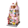 Mikro Blok Pasta Dükkanı 344 Parça - Lego Setleri - Keeppley Mini Lego - Dükkan Lego - Keeppley Lego - Mikro Bloklar