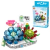 Mikro Blok Saksılı Kelebekli Sulu Meyve Çiçeği 370 Parça - Lego Setleri - Loz Mini Lego - Çiçek Lego - Loz Lego - Mikro Bloklar