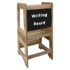 Natural Ahşap Ayarlanabilir ve Katlanabilir Öğrenme Kulesi - Huş Kontra - Yazı Tahtası - Eğitici Yazı Tahtası