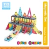 Orijinal Magnetic Tiles 112 Parça Manyetik Lego - Magnetic Magical Magnet - Mıknatıslı Lego