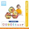 Orijinal Magnetic Tiles 112 Parça Manyetik Lego - Magnetic Magical Magnet - Mıknatıslı Lego