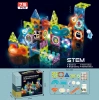 Orijinal Magnetic Tiles Light Version 75 Parça Işıklı Manyetik Lego - Magnetic Magical Işıklı Magnet - Ledli Mıknatıslı Lego