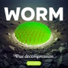 Orijinal Morf Flexi Fidget Stres Oyuncağı Worm fidget Stres Giderici Solucan Stres Yay - Kırmızı